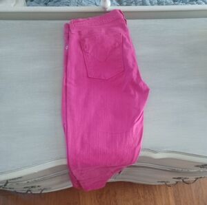 Hudson Skinny Jeans - Hot Pink - 29